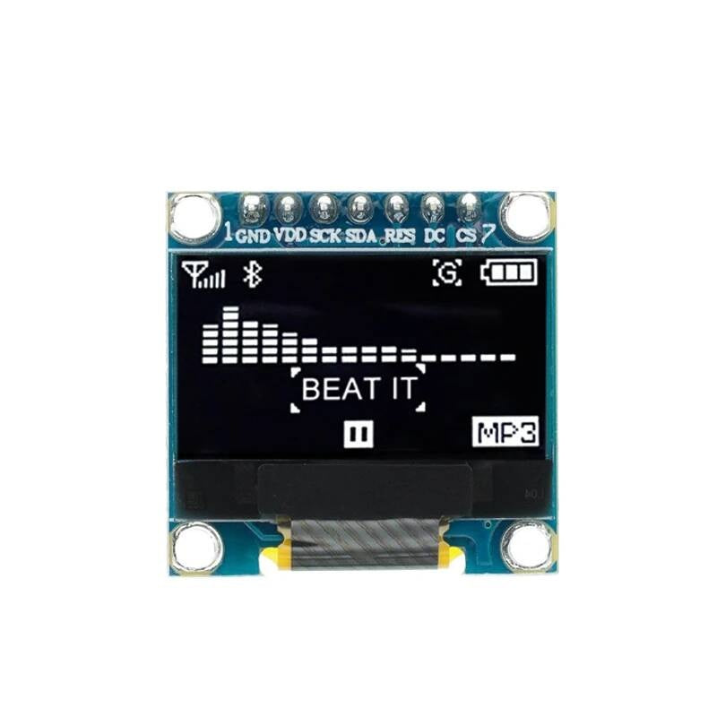 0.96 inch IIC SPI Serial 7/4Pin White/Blue/Yellow Blue/Yellow OLED Display Module SSD1306 12864 LCD Screen Board for Arduino