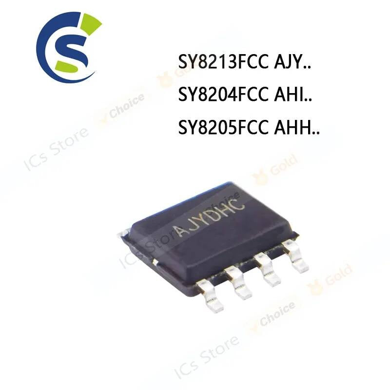 5PCS New and Original SY8213 SY8204 SY8205 sop-8 Chipset SY8213FCC AJY.. SY8204FCC AHI.. SY8205FCC AHH..