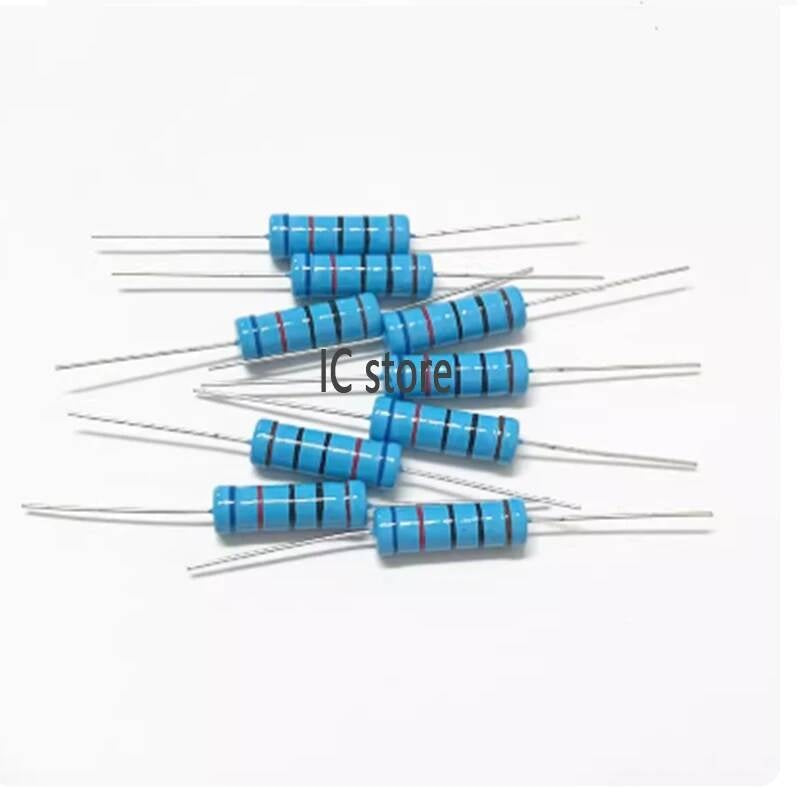 10pcs/lot Metal film Resistor resistance 1K 1.2 1.3 3.3 10 22 33 120 360 18 390 470 82 R K ohm 10K 100K 1M 5W 1% 0.1R~10M