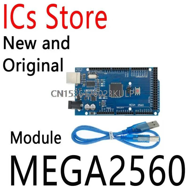 1PCS New And Original MEGA 2560 R3 ATMEGA16U2 ATMEGA2560 ATMEGA2560-16AU Board Module USB Cable For Arduino 5V MEGA2560