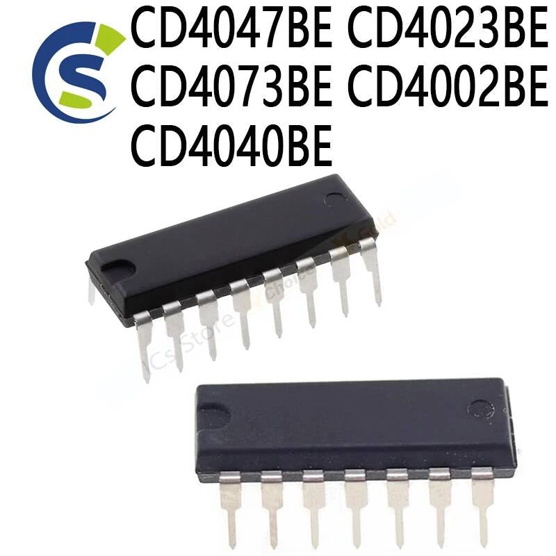 10PCS New and Original DIP14 CD4047 4047BE CD4023 CD4073 CD4002 CD4040 DIP-16 IC CD4047BE CD4023BE CD4073BE CD4002BE CD4040BE