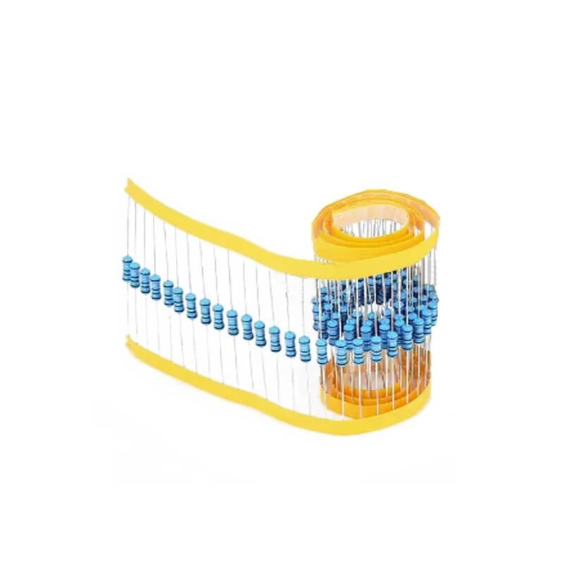 50pcs/lot Metal film resistor 2.2R 4.7R 10R 22R 47R 100R 220R 470R 1K 10K 100K 2.2 4.7 10 22 47 100 220 470 ohm 1W 1% 1R~1M