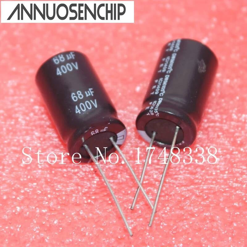 Electrolytic 400V 68UF 16 * 25mm 400v 68uf Capacitor high frequency 105 degrees 10pcs / free shipping