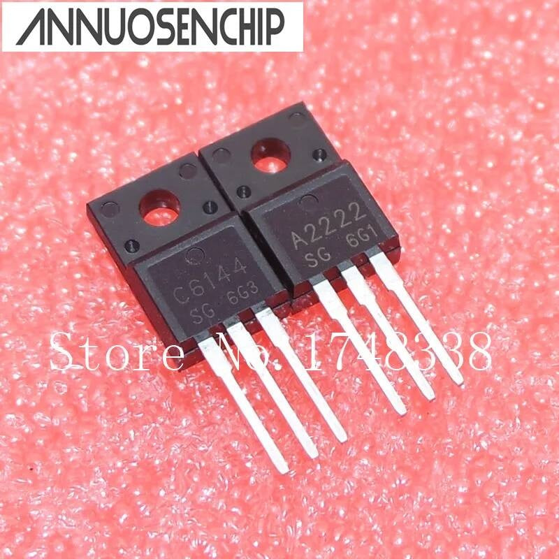 20pcs/lot New 2SA2222 & 2SC6144 TO-220F ( A2222 + 10 x C6144 )