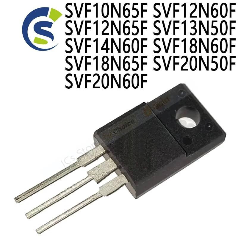 5PCS TO-220F SVF10N65 SVF12N60 SVF10N65F SVF12N60F SVF12N65F SVF13N50F SVF14N60F SVF18N60F SVF18N65F SVF20N50F SVF20N60F