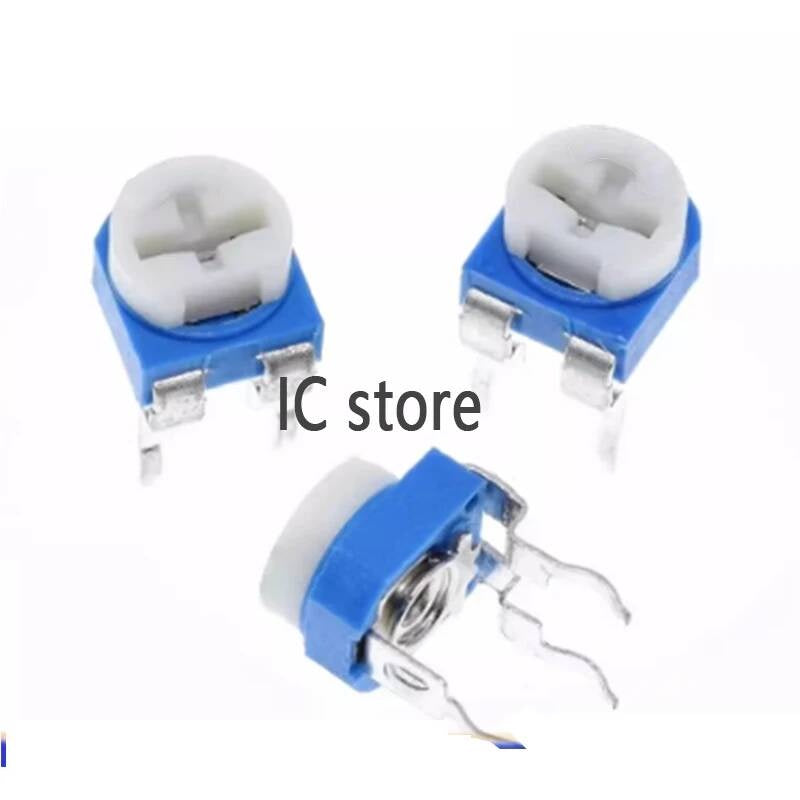 10pcs/lot RM-065 ohm Trimpot Trimmer Potentiometer variable resistor RM065 100 200 500 1K 2K 5K 10K 20K 50K 100K 200K 500K 1M