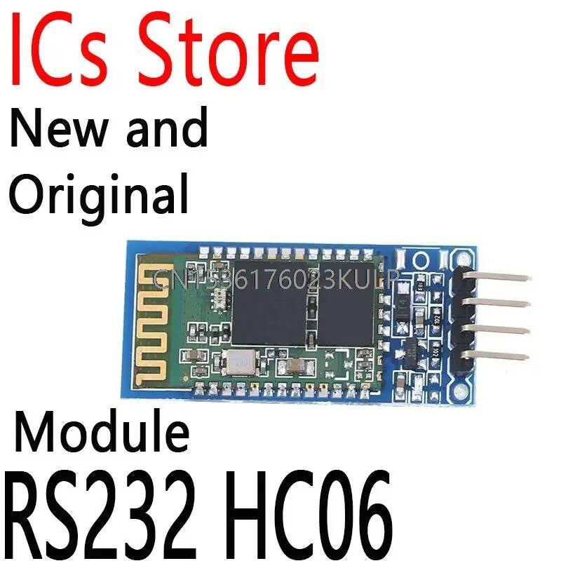 HC-06 For Arduino RS232 HC06 Slave 4 Pin RF Transceiver Bluetooth Module With Backplane