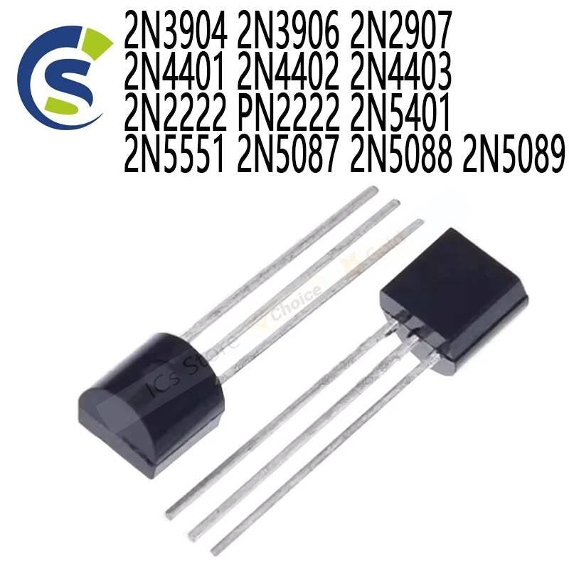10-50pcs transistor TO-92 2N3904 2N3906 2N2907 2N4401 2N4402 2N4403 2N2222 PN2222 2N5401 2N5551 2N5087 2N5088 2N5089