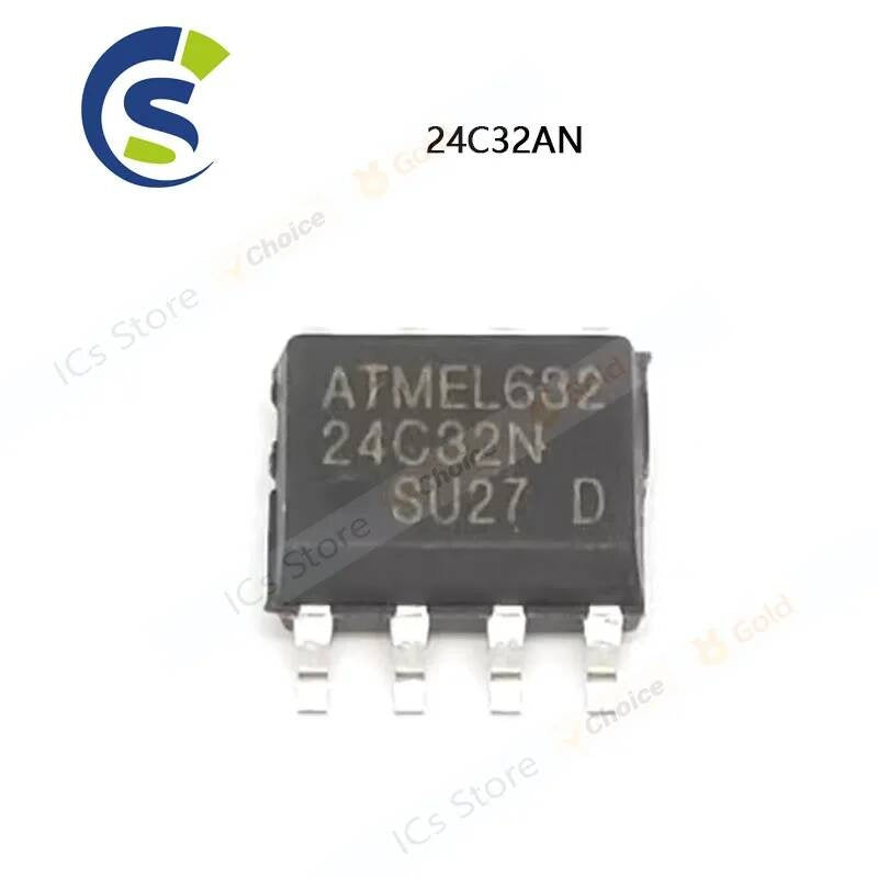 100CS New & original EEPROM memory AT24C32 24C32 24C32N SOP-8 Block/serial 24C32AN