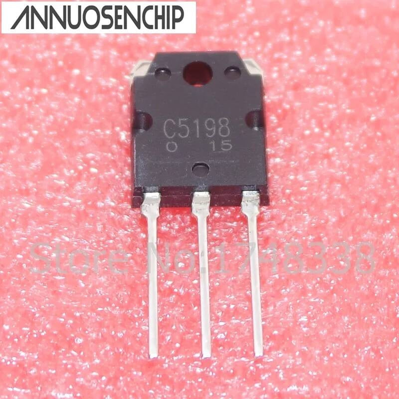 10PCS 5pairs 2SC5198 2SA1941 TO3P (5PCS A1941 + 5PCS C5198) TO-3P Transistor original authentic