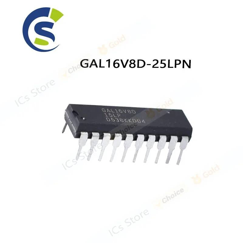 10PCS NEW GOOD QYALITY Complex Programmable Logic Device GAL16V8D-25LP GAL16V8D DIP-20 GAL16V8D-25LPN