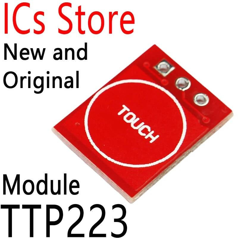 5PCS Touch Key Switch Module Touching Button Self-Locking/No-Locking Capacitive Switches Single Channel Reconstruction TTP223