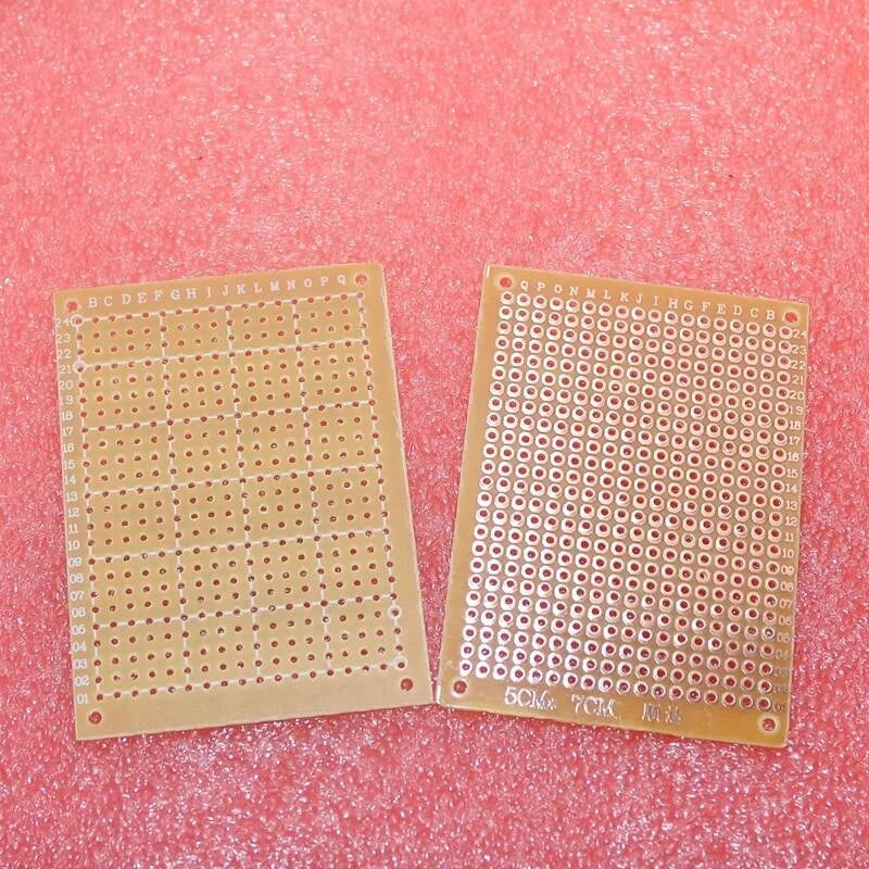 10Pcs new Prototype Paper Copper PCB Universal Experiment Matrix Circuit Board 5x7cm