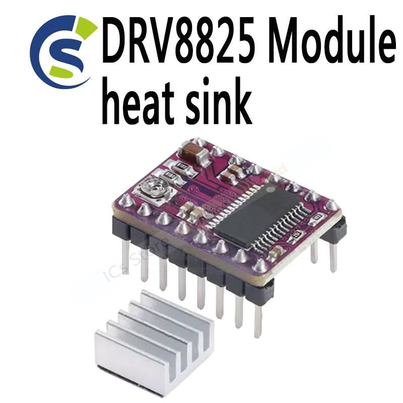 3D printer stepper motor Step Stick DRV 8825 stepping step engine module with heatsink CNC marking driver DRV8825