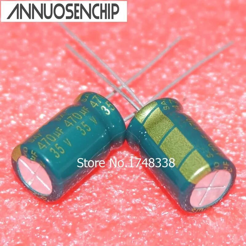 470UF power high-frequency Capacitor 10*17mm 470uf 35V electrolytic (50pcs) Free shipping