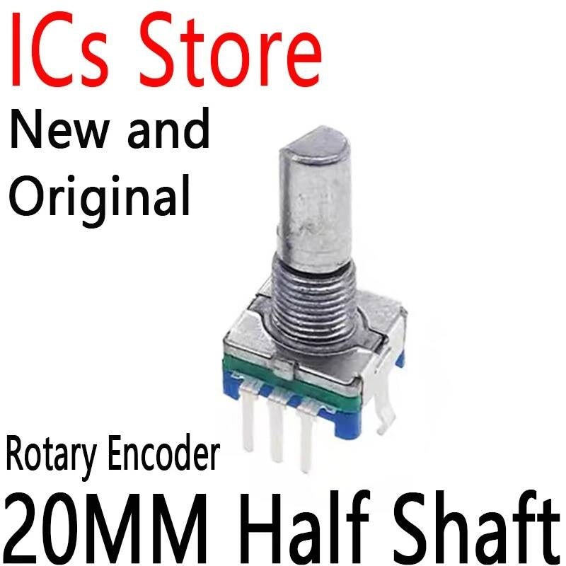 2PCS Rotary Encoder Audio Digital Potentiometer With Handle Switch EC11 20MM