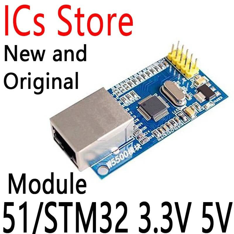 W5500 Ethernet Network Modules For Arduino TCP/IP SPI Interface I/O MCU 51/STM32 3.3V 5V