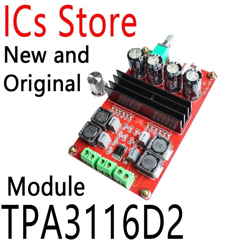 2*100W TPA3116 D2 Dual Digital Audio Amplifier Board 12V-24V for Arduino Two Channel Module 100w+100W TPA3116D2