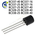 100PCS BC337 TO-92 NPN transistor BC337-40 BC337-16 BC337-25 BC327-16 BC327-25 BC327-40 BC328-25 BC328-40 BC338-25 BC338-40