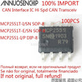100PCS New and Original IC MCP2551-I/SN SOP-8 MCP2551-I/P DIP-8 MCP2551