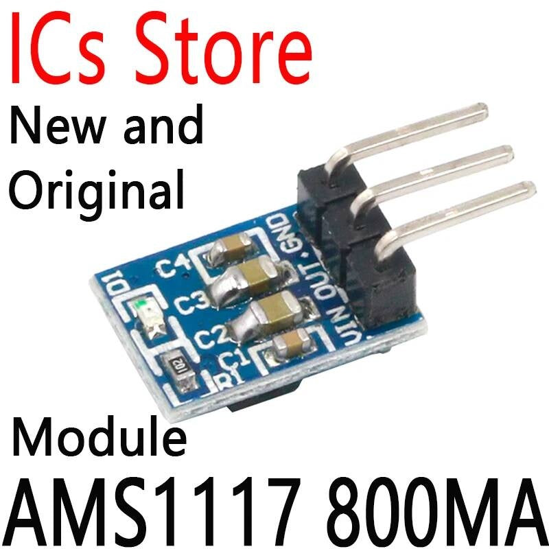 5PCS 5V TO 3.3V DC-DC Step-Down Power Supply Buck Module AMS1117 800MA
