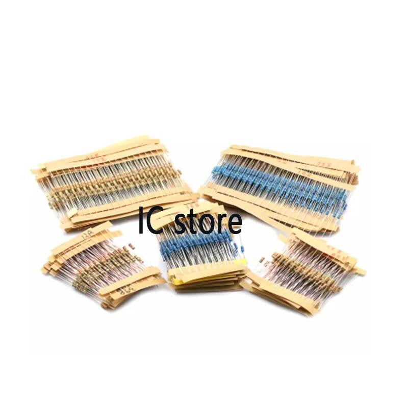 100pcs/lot Carbon Film Resistor 2.2R 10R 22R 47R 51R 100R 150R 470R 1K 4.7K 10K 47K 1 2.2 10 22 47 51 100 150 470 1W 5% 1R ~ 1M