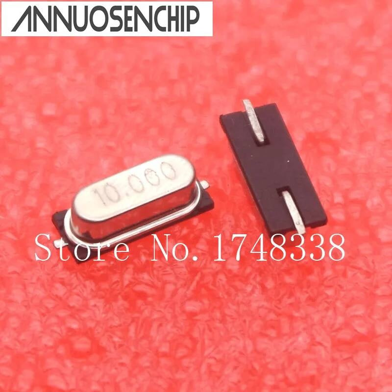 100 PCS/LOT m 10 49 SMD patch 10.000 MHZ passive crystals 10.000MHZ 10M 10MHZ 49SMD