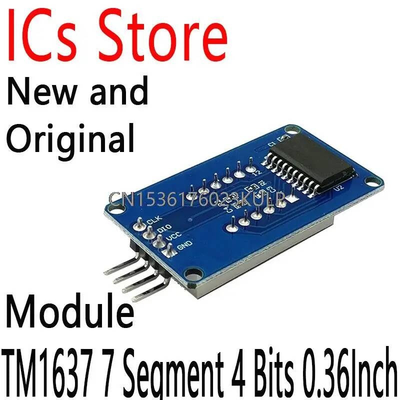2PCS LED Display Module For Arduino Clock RED Anode Digital Tube Four Serial Driver Board Pack TM1637 7 Segment 4 Bits 0.36Inch