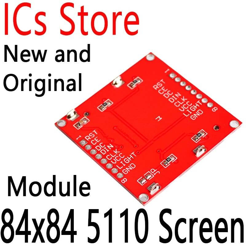 84x84 5110 Screen LCD Module Display Monitor White backlight adapter PCB 84*48 For Arduino