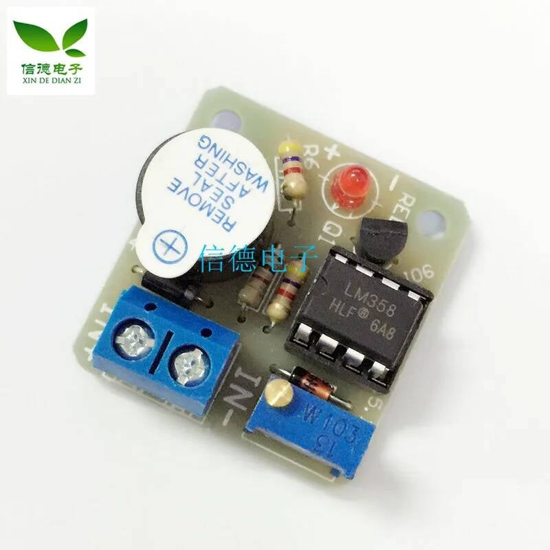 12V New Accumulator Sound Light Alarm Buzzer Prevent Over Discharge Controller Module