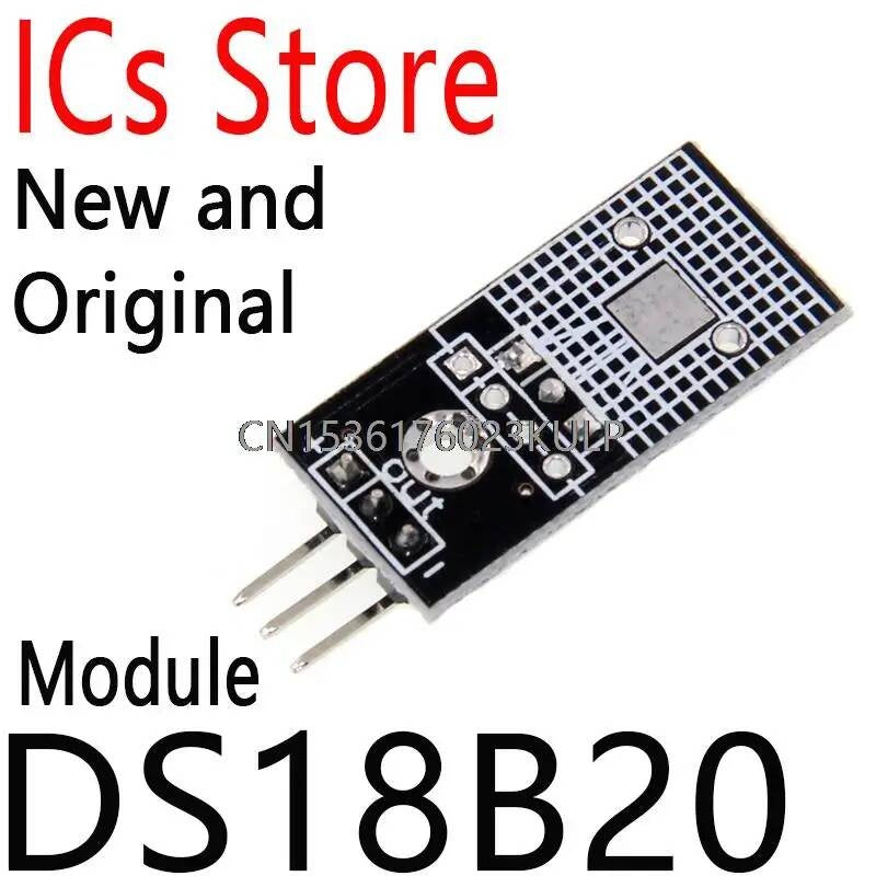 2PCS Temperature Detection Sensor Module Board for Arduino DC 5V 18B20 Digital Signal Output DS18B20