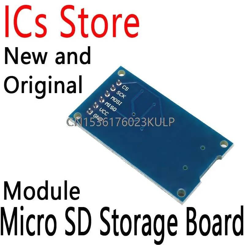 2PCS Mciro TF Card Adapter Memory Shield Expansion Module SPI For Arduino AVR Microcontroller 3.3V Micro SD Storage Board