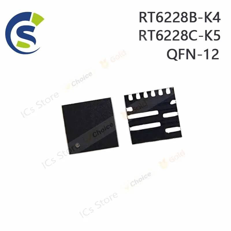 2-5PCS 100% New RT6228B RT6228BGQUF K4=5E K4= RT6228C RT6228CGQUF K5=5D K5= QFN-12 Chipset