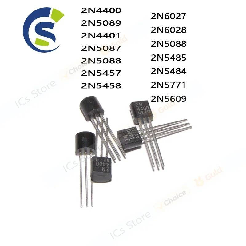 10pcs/lot TO-92 2N4401 2N5089 2N5087 2N4400 2N5457 2N5458 2N6027 2N6028 2N5088 2N5485 2N5484 2N5771 2N5609 2N6718 2N6730
