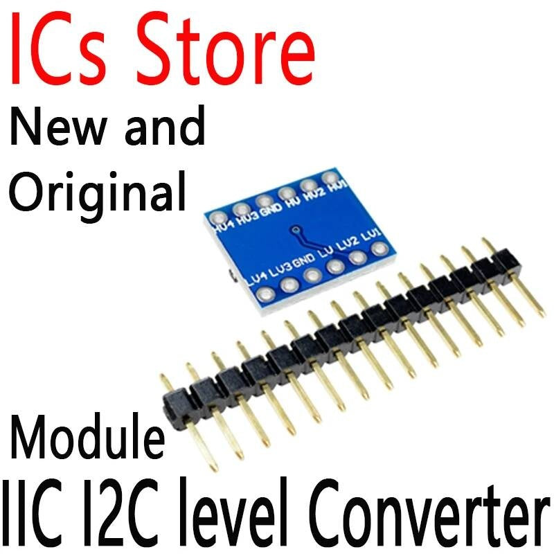 10PCS Logic Bi-Directional Board 5V 3.3V DC Module For Arduino With Pins IIC I2C Level Converter