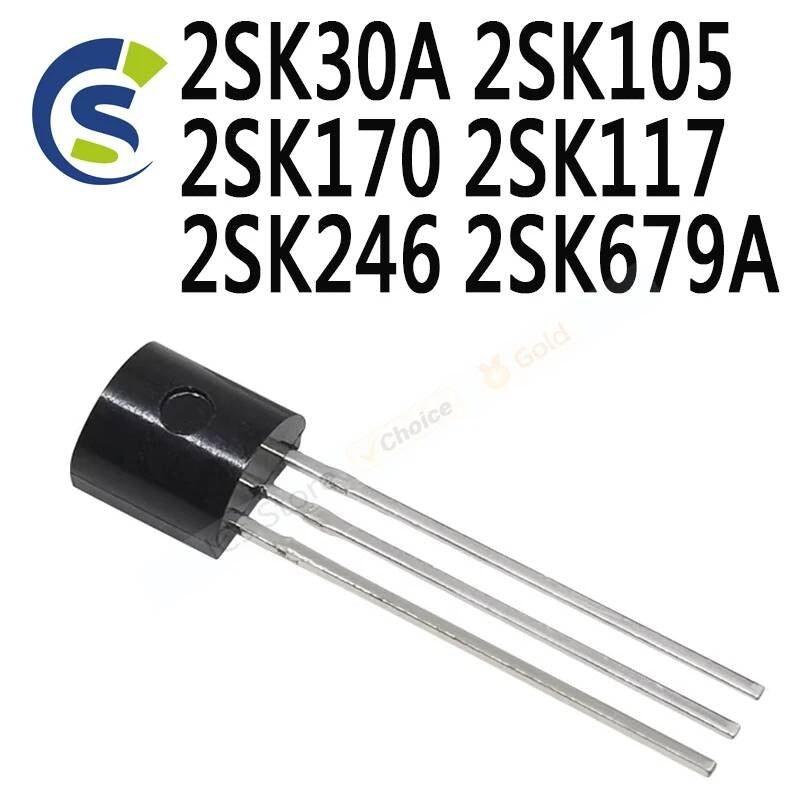 10PCS New and Original K105 2SK117-BL K117 2SK170-BL K170BL K246 K679 TO-92 2SK30A 2SK105 2SK170 2SK117 2SK246 2SK679A