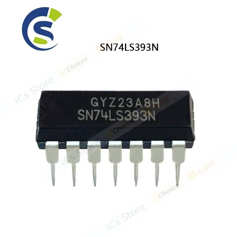 5PCS NEW ORIGINAL 74LS393N 74LS393 HD74LS393P DIP-14 SN74LS393N