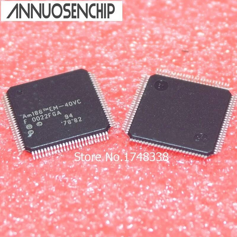 5PCS AM186EM-40VC AM186EM AM186 QFP-100 new original free shipping
