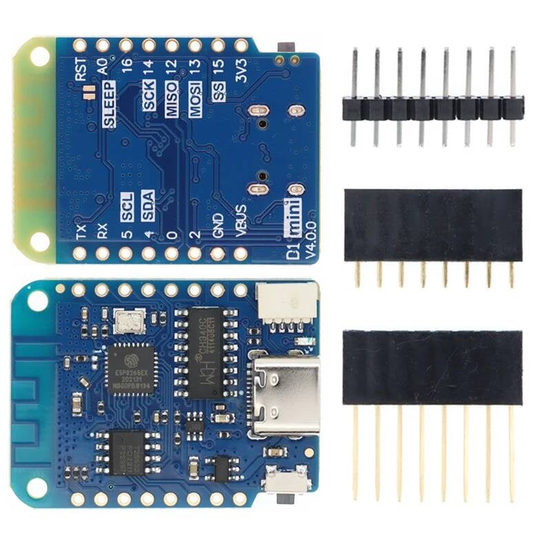 WeMos D1 Mini Pro V3.0 NodeMcu 4MB/16MB bytes Lua WIFI Internet of Things Development board based ESP8266 CH340G Nodemcu V2
