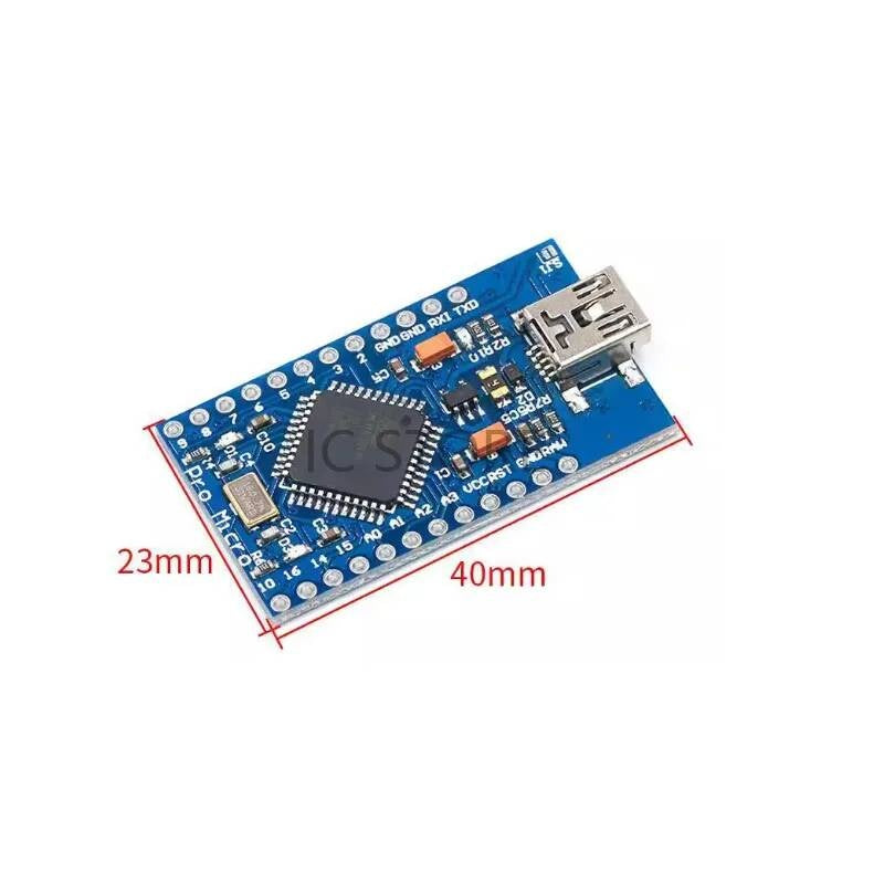 New Pro Micro for arduino Module with 2 row pin header For Leonardo in stock . best quality ATmega32U4 5V/16MHz