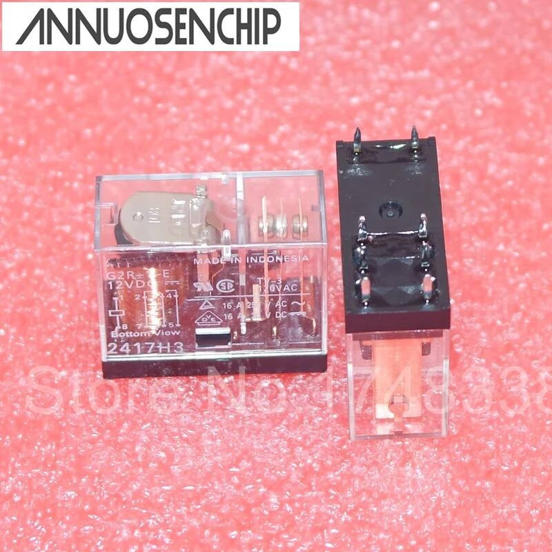 10PCS/Lot Power Relay G2R-1-E 12V 24V 16A 8PIN G2R-1-E-12VDC G2R-1-E-24VDC G2R NEW