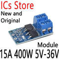 High Power MOS FET Trigger Drive PWM Regulator Electronic Switch Control Panel DC Module 15A 400W 5V-36V