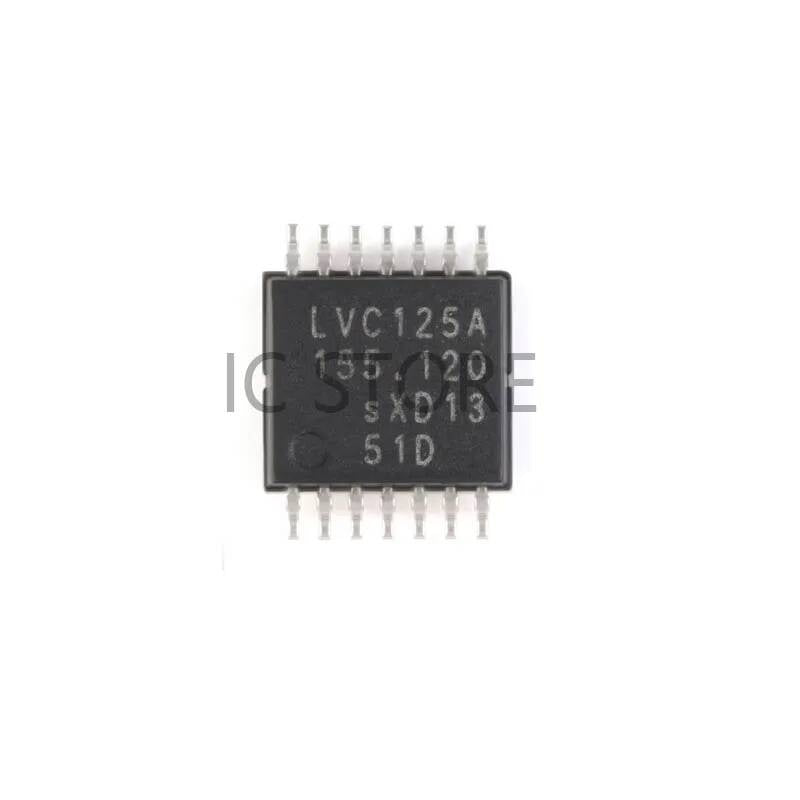Free shipping 100PCS 74LVC125APW 74LVC125 LVC125 14-TSSOP BUFF DVR TRI-ST QD 14TSSOP 3-State