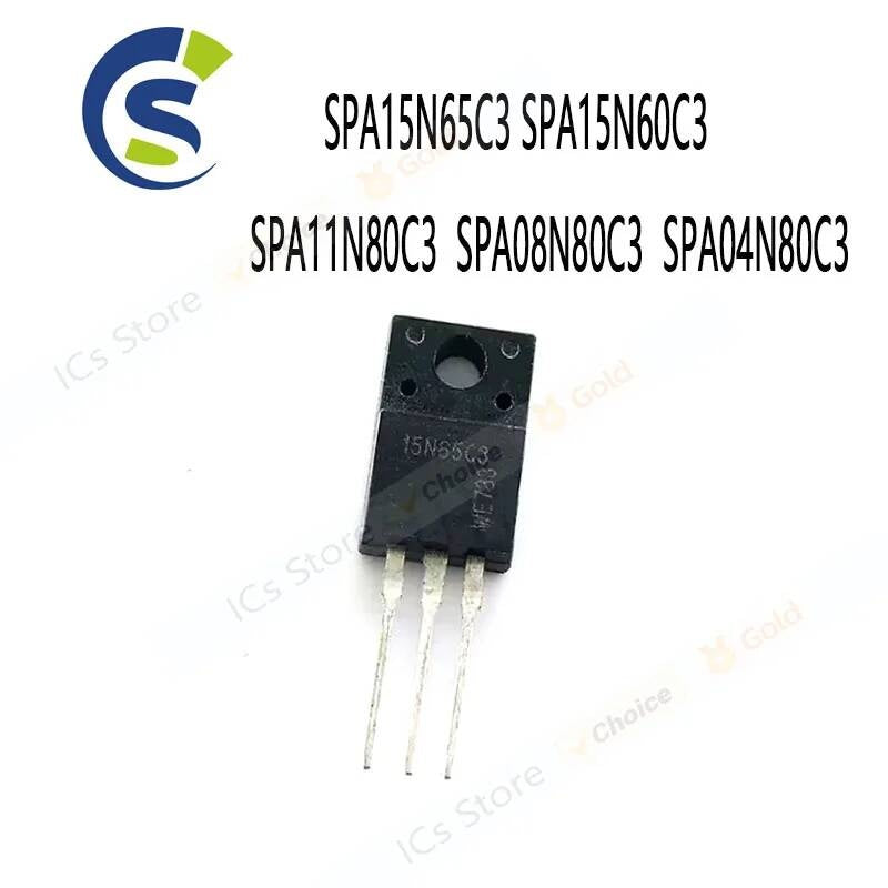 10PCS 15A 650V 15N65C3 15N60C3 11N80C3 08N80C3 04N80C3 TO-220F SPA15N65C3 SPA15N60C3 SPA11N80C3 SPA08N80C3 SPA04N80C3